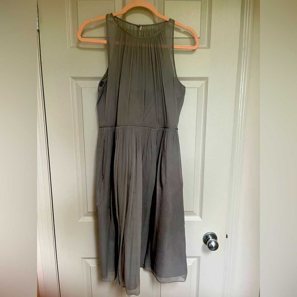 J.Crew bridesmaid dress.